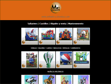 Tablet Screenshot of inflablescolombia.com